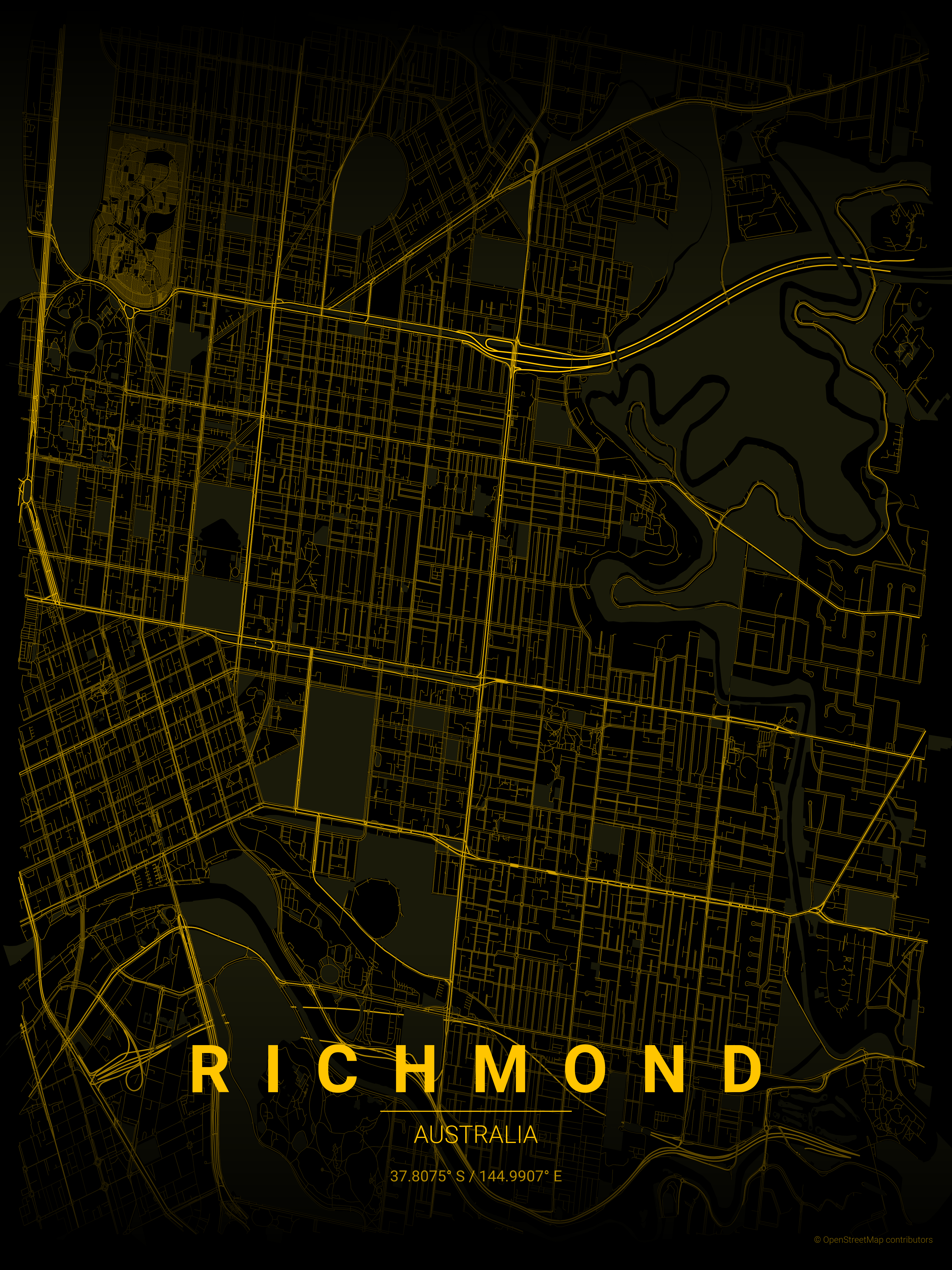 Richmond AFL poster
